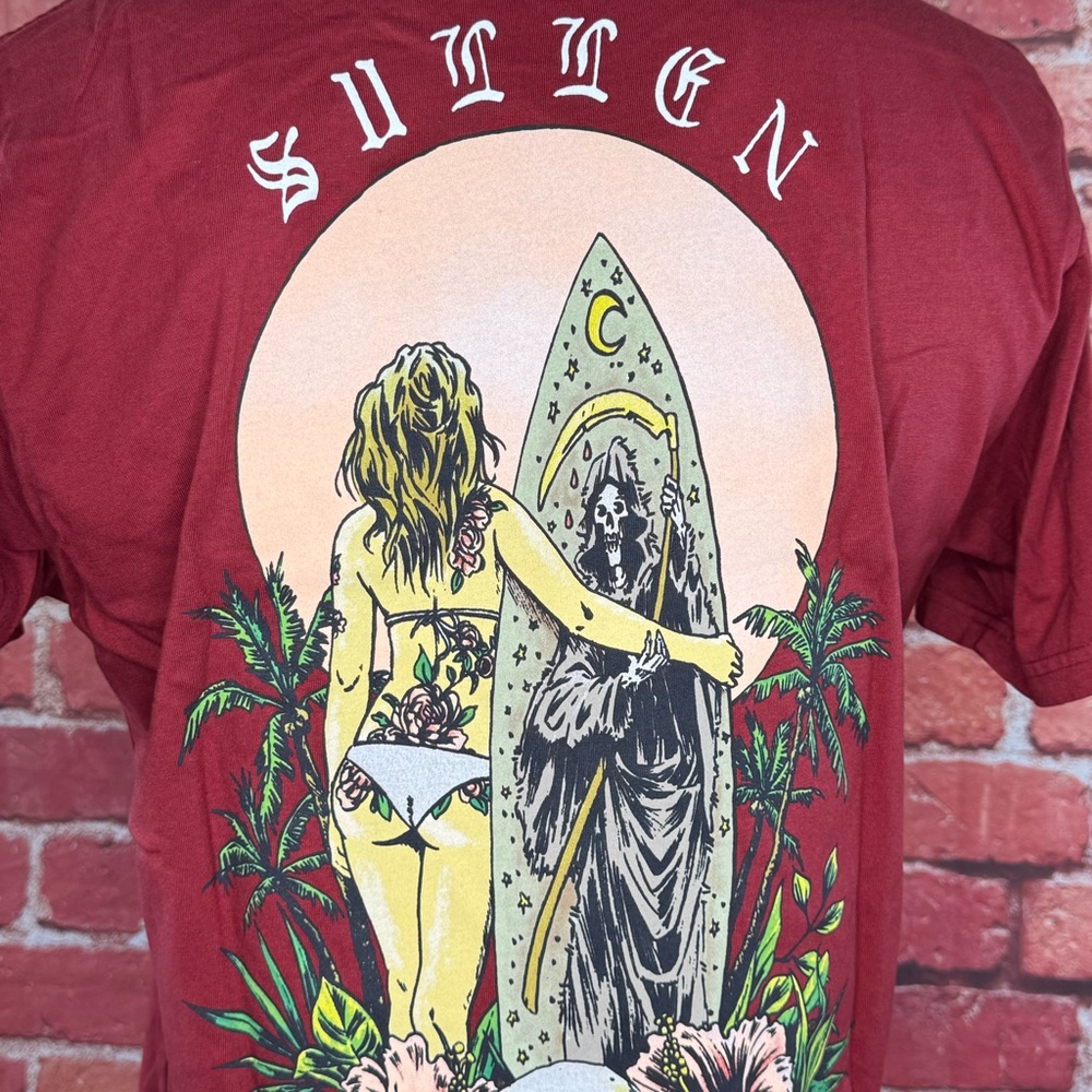 Sullen Art Collective Men’s Graphic T-shirt - Red -Size: Large- NWT - Picture 9 of 12
